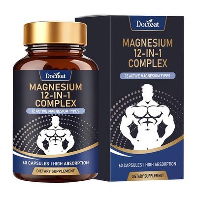 Magnesium Complex 12 in 1 Magnesium Supplement with Glycinate Citrate Malate Oxi