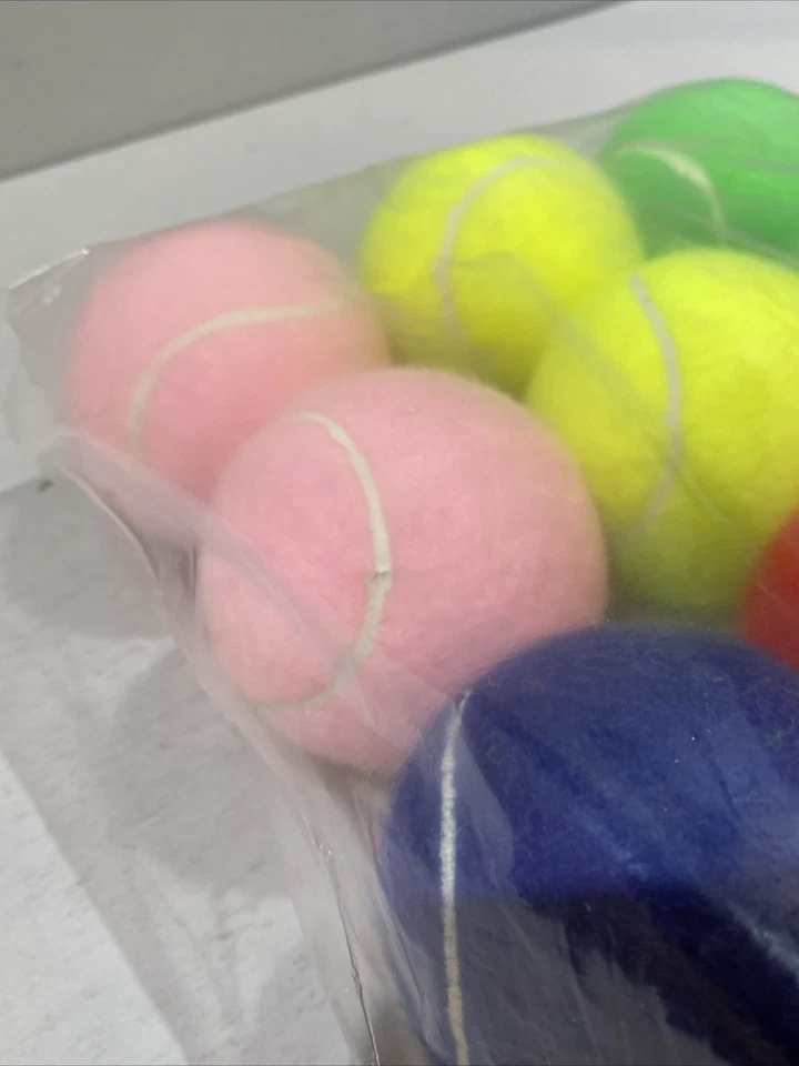 Catch / Fetch 3" Dog Tennis Balls Pack of 12 Multiple Colored Balls FREE SHIP!! - Image 4 of 4