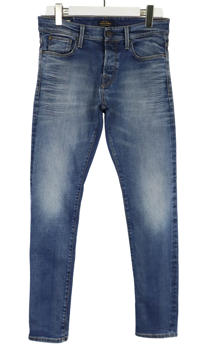 Jean Jack & Jones Rick Comfort Fit - Taille 32/32, Bleu Foncé Délavé, Denim Coton, Très Bon état