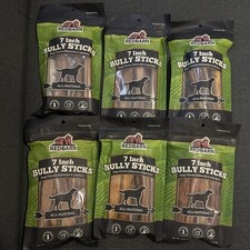 New 6 Redbarn Bully Sticks 7" Dog Chew Treats All Natural