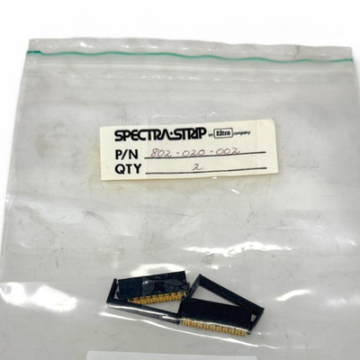 Spectra Strip 802-020-002 IDC DIP Plug Ribbon Cable Connector 20 Pin Gold 2/PK