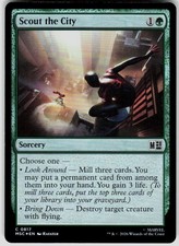 Scout the City Foil 817 Commander Marvel Super Heroes Magic the Gathering