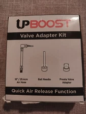 UPBOOST Valve Adapter Kit Quick Air Release Hose Tire Inflators Ball Needle. New