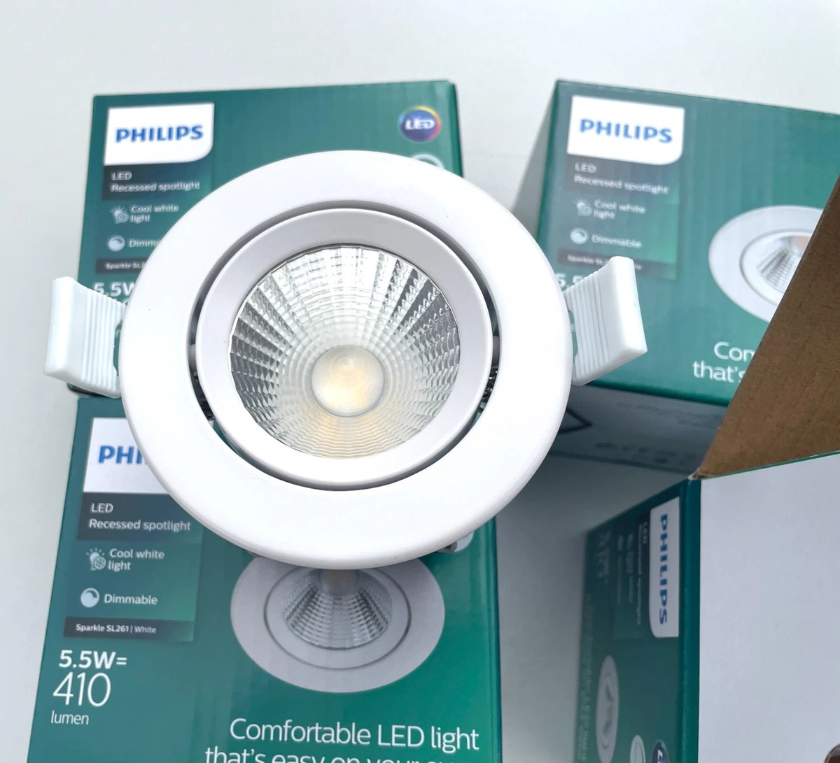 6 x PHILIPS SPARKLE SL261 FOCO LED EMPOTRADO REGULABLE 4000K -5,5W-AJUSTABLE