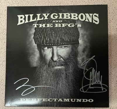 Cover Autographed by Billy Gibbons First Solo Record Perfectamundo