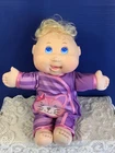 Cabbage Patch Kid "Baby So Real" 2016 Doll -Talks Blonde Hair Blue Eyed Girl