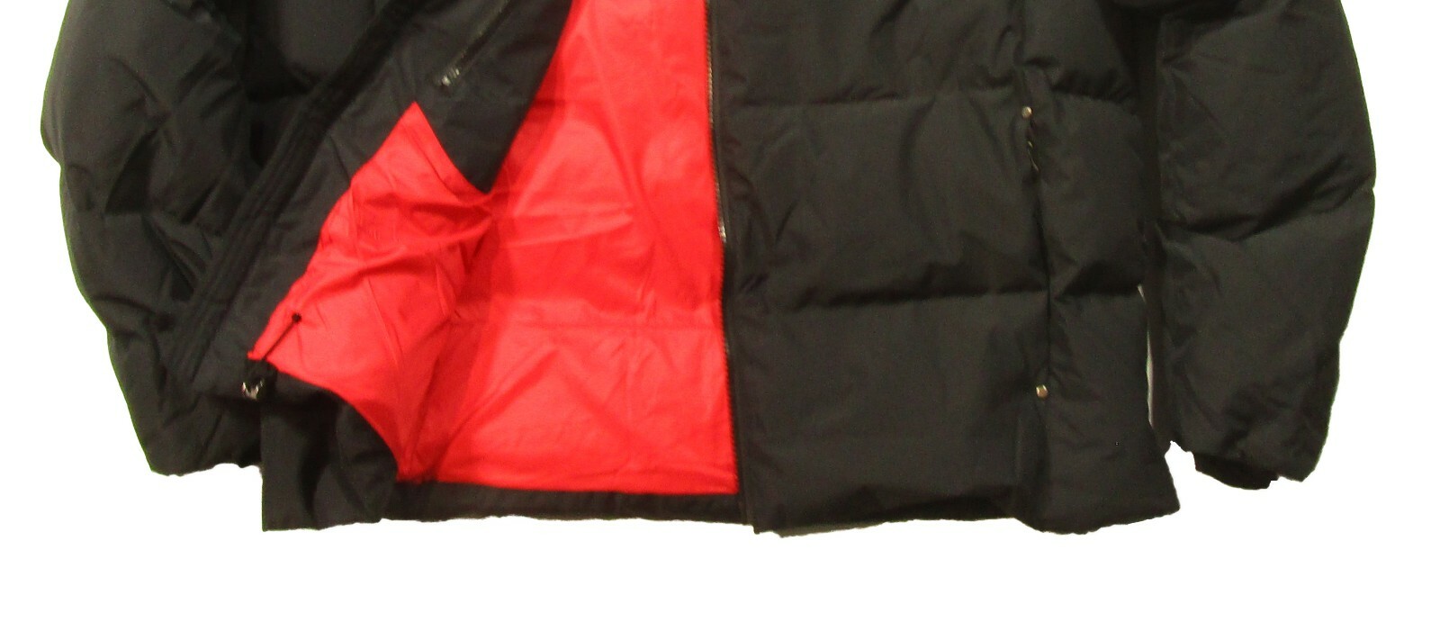 Piumino Polo Ralph Lauren uomo grande e alto nero rosso fodera grande pony