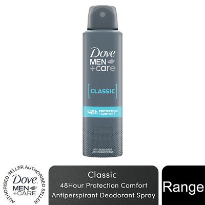 Dove Men+Care Classic Antitranspirant mit 48H Schweißschutz Deo Spray, 150ml