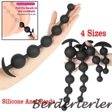 4 Sizes Pull Beads Dildo Silicone Anal Beads Anal Butt Plug Anal Dilator Sex Toy