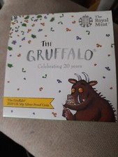 Silver 50p "The 1st Gruffalo" 2019 Full Colour, Royal Mint, Box & Coa.
