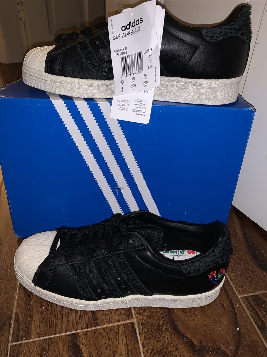 Brand New Boxed Adidas Superstars 80s CNY Black UK Year of