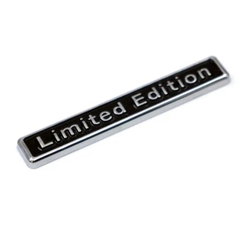 10xLimited Edition 3d chrom metall Autoaufkleber emblem Abzeichen.Silber/Schwarz - Bild 1 von 3
