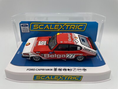 Scalextric Ford Capri Mk III #27 Belga Spa 1978 1/32 Analog Slot Car C4349 F
