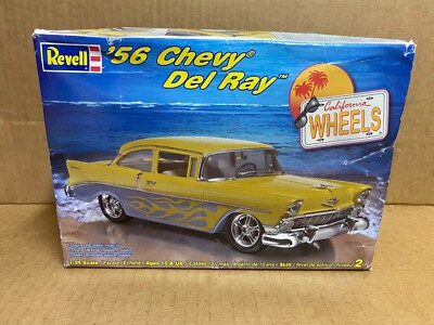 Revell '56 Chevy Del Ray California Wheels 1:25 Scale #85-2882 New Open Box