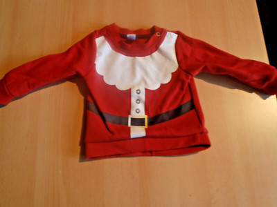 Pullover Rot, Weihnachtsmann, Nikolaus, Größe 68, von Dopodopo, Sweater