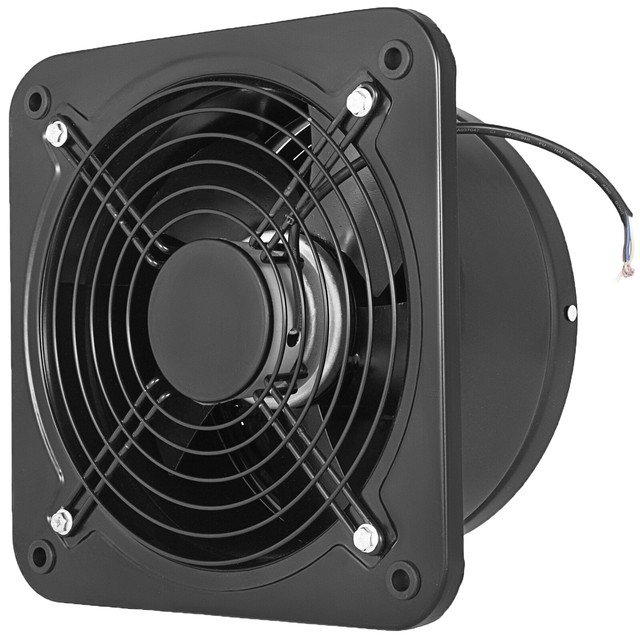 Industrial Ventilation Extractor Fan Metal Axial Exhaust Air 10 Inch