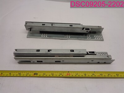 QTY=19 Pcs (9 Pairs + 1); Richelieu 12'' Undermount Drawer Slides, Slow-Close,