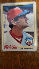 1978 Topps Baseball Carl Yastrzemski Hall Of Fame Card # 40