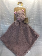 Levi and Emmie Lovey Blanket Purple Pink Hippo Minky Lovie Hippopotamus NEW