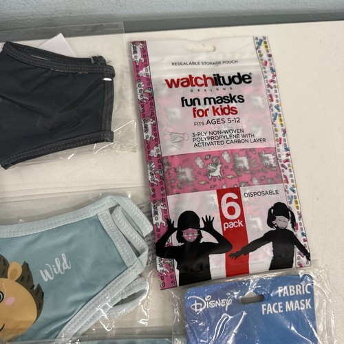 20 Packages of Kid Face masks NEW Mix variety See pics - Picture 5 of 15