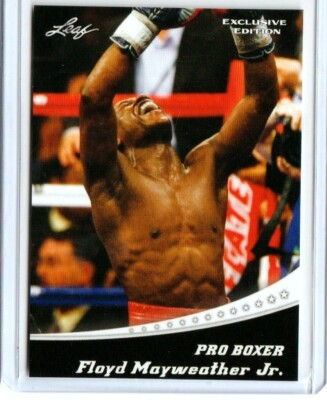 ''RARE'' 2020 LEAF FLOYD MAYWEATHER JR. ''EXCLUSIVE  EDITION'' BOXING CARD #EX-04! 
