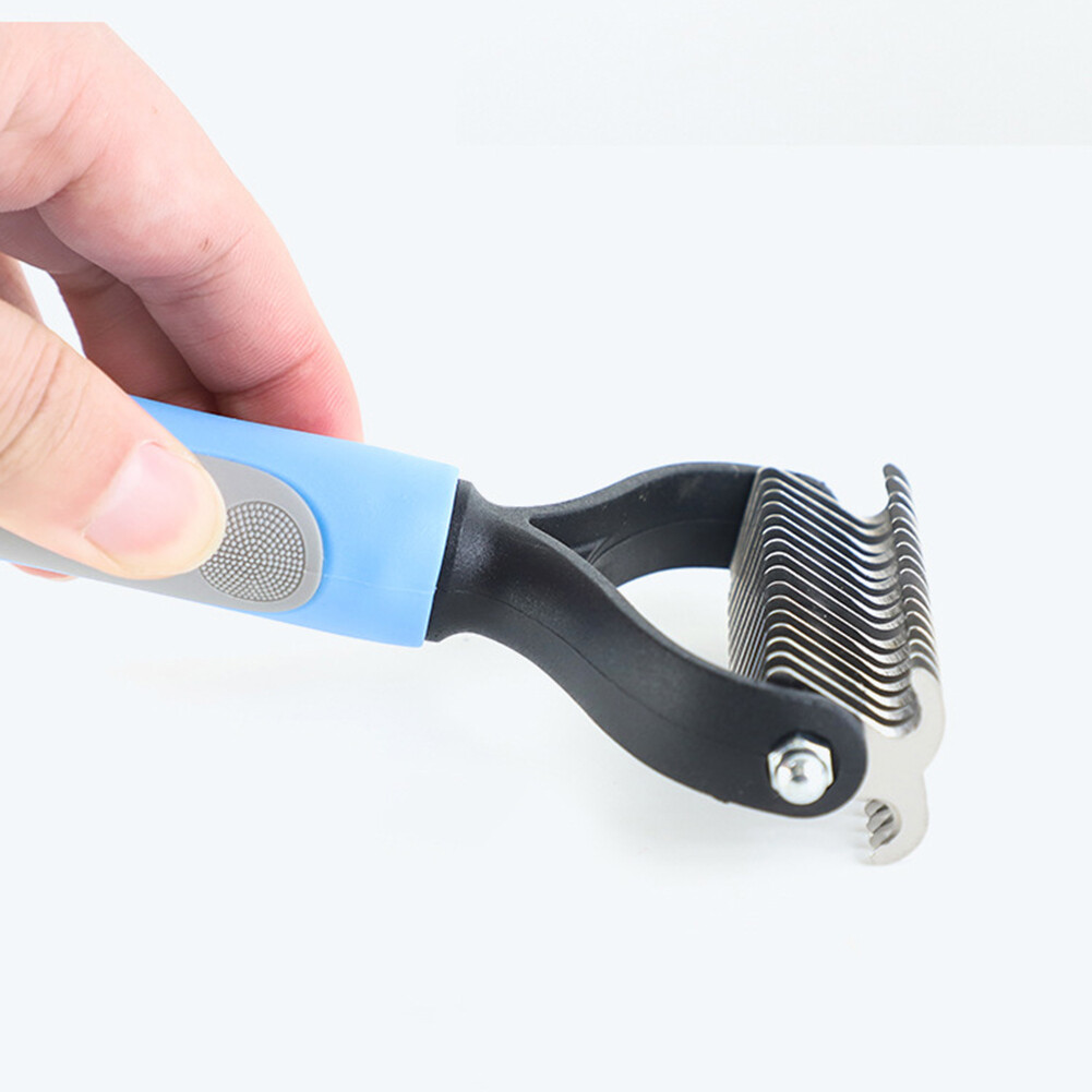 Doublesided Pet Hair Removal Comb Remove Mats and Tangles Pet Grooming Rake eBay