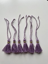 Cotton / Linen Mini Tassels x 6  - Bag Charms - Crafting - 2? 