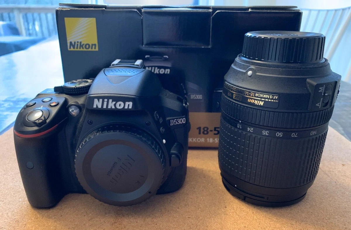 Nikon 24.2MP Digital SLR Camera D5300 AF-S DX 18-55mm VR II lens kit black