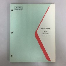 Tektronix 3026 3 GHz Real Time Spectrum Analyzer Service Manual PN 071-0420-00 