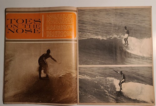Vintage 1963 Surfer Magazine V4#1 Surfing Color Photos Surfboard ads Articles - Picture 4 of 8