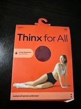Thinx for All Period Underwear Hi Waist 1x Rhubarb