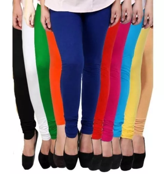 WOMEN COTTON INDIAN CHURIDAR LEGGINGS YOGA PANTS BOTTOMS LOOKS