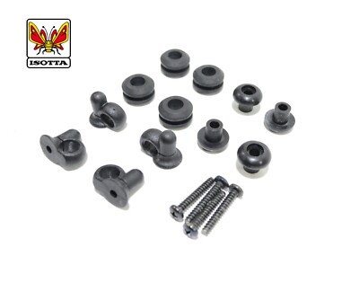 Rubber bushings supports complete screws for screen scooter windshield Isotta