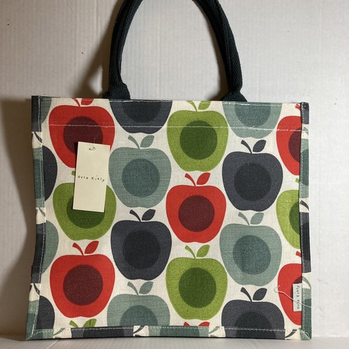 Orla Kiely Apple Tote Bag Tesco 2015 Shopper Blue White Gift Multi