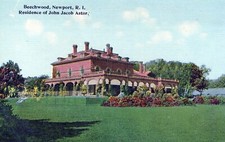 Newport Rhode Island Beechwood John Jacob Astor Residence Postcard