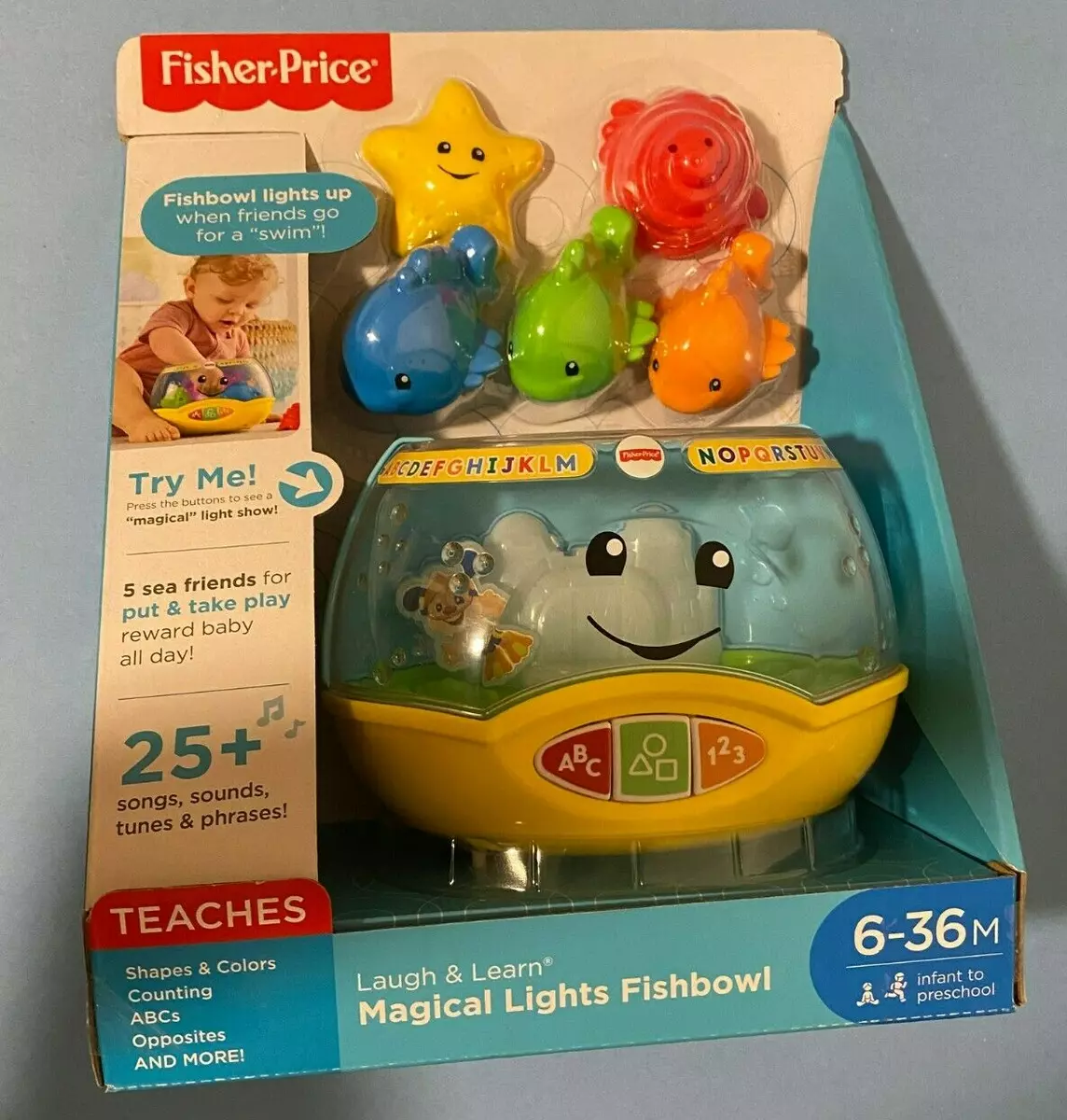 NEW Fisher Price BABY Laugh & Learn Fishbowl Interactive Toy