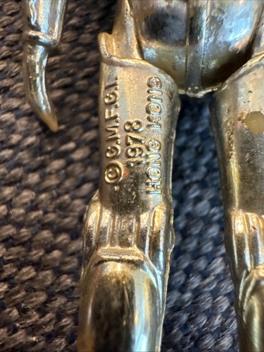 1978 Star Wars Golden Chrome Version Gold Death Star Droid RARE - Picture 5 of 6
