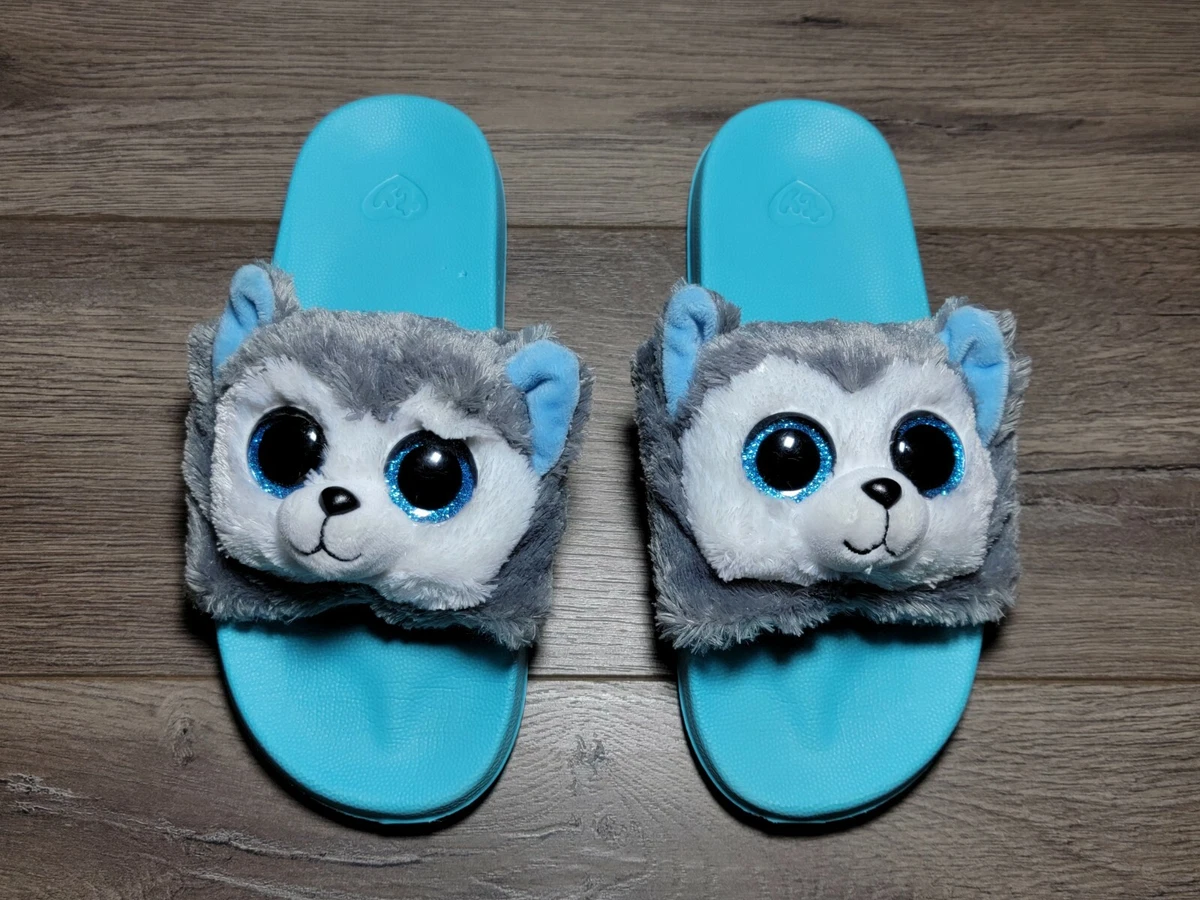 entreprenør Intakt Græder TY Slush husky slide Girls Kids Slippers Size 4-6 | eBay