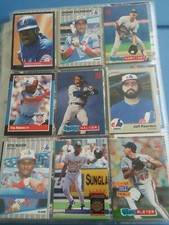 Baseball cards-Flashbacks-Attention Montreal Expos Fans