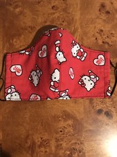 Hello Kitty Handmade Adult Face Mask 3 Lyr
