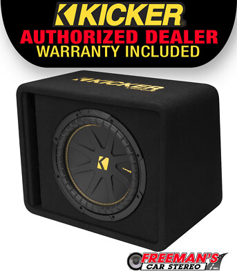 Kicker 50VCWC122 CompC 12'' Subwoofer in Vented Sub Box Enclosure 2-Ohm VCWC122