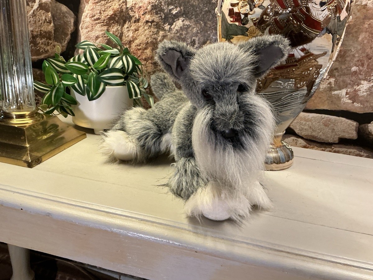 RARE Douglas Fritz Schnauzer Plush Gray Dog 12