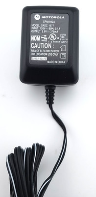 Genuine Motorola SPN4992A AC Class 2 Power Supply Wall Adapter 5.9V 350mA OEM