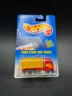 Hot Wheels Ford Stake Bed Truck #237 Vintage 1991 Red Wagon Semi Delivery V2
