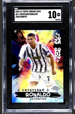 2021 Topps Chrome Cristiano Ronaldo Joga Bonito SGC 10 GEM MINT