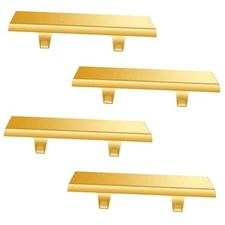 Palonu Pcs Christmas Stocking Holders, Metal Stocking Hangers with Non Gold 4