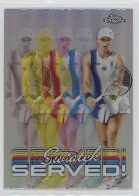 2024 Topps Chrome Served! Iga Swiatek #SER-IS Rookie RC