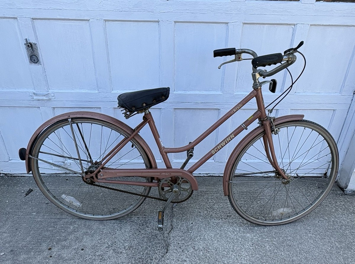 SCHWINN ビンテージ　自転車　ジャンク品　中古品 1983 Schwinn Collegiate Giant 3 Speed Women's Bicycle Ships
