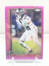 2025 Topps Chrome A.J. Terrell Pink Refractor /250 #19 Falcons
