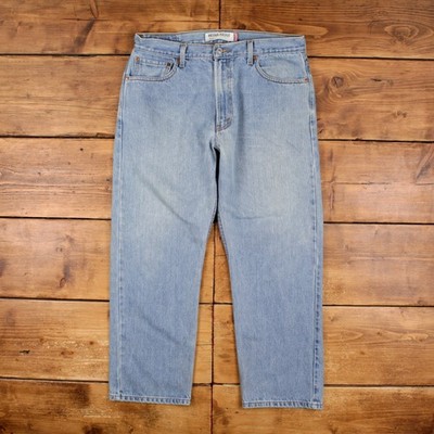 Levis 505 Jeans 36x29 Blau Regular Straight Faded Light Stonewash Denim